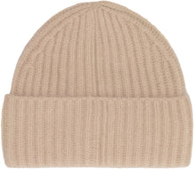 Load image into Gallery viewer, Ribbed knit wool beanie hat
