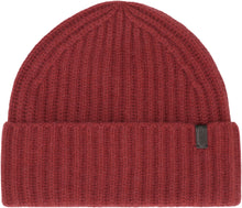 Load image into Gallery viewer, Ribbed knit wool beanie hat
