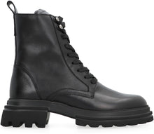 Load image into Gallery viewer, Hogan 10-Storey leather combat boots

