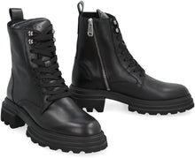 Load image into Gallery viewer, Hogan 10-Storey leather combat boots
