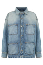 Load image into Gallery viewer, Denim jacket with patch pockets
