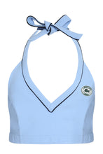 Load image into Gallery viewer, Lacoste x Sporty &amp; Rich - Halter Sports crop-top with logo
