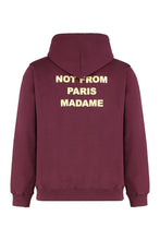 Load image into Gallery viewer, Sweatshirt with slogan in cotton with hood
