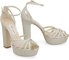 Load image into Gallery viewer, Isra glitter platform sandals
