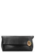 Load image into Gallery viewer, Jewel Zip Leather clutch

