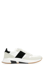 Load image into Gallery viewer, Leather and fabric low-top sneakers
