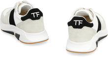 Load image into Gallery viewer, Leather and fabric low-top sneakers

