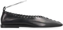 Load image into Gallery viewer, Ring leather ballet flats
