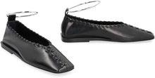 Load image into Gallery viewer, Ring leather ballet flats
