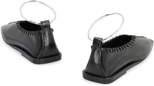 Load image into Gallery viewer, Ring leather ballet flats
