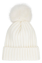 Load image into Gallery viewer, Ribbed pom-pom beanie
