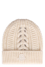 Load image into Gallery viewer, Knitted wool beanie hat
