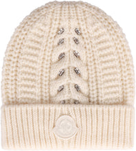 Load image into Gallery viewer, Knitted wool beanie hat
