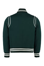 Load image into Gallery viewer, Embroidered wool bomber jacket

