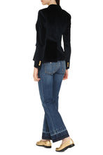 Load image into Gallery viewer, Double-breast velvet blazer
