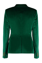 Load image into Gallery viewer, Double-breast velvet blazer
