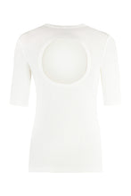 Load image into Gallery viewer, Viscose crew-neck T-shirt
