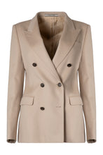 Load image into Gallery viewer, Double-breasted cashmere blazer
