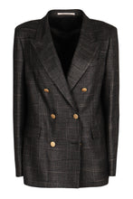 Load image into Gallery viewer, Double-breasted jacket in mixed wool

