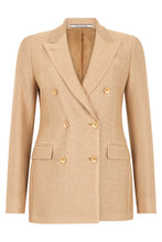 Load image into Gallery viewer, Cotton blazer with double-breasted
