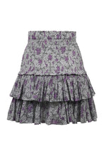 Load image into Gallery viewer, Naomi printed cotton mini skirt
