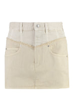 Load image into Gallery viewer, Narjis denim mini skirt
