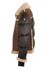 Load image into Gallery viewer, Padded jacket in nappa and shearling Argens
