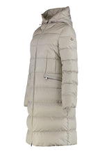 Load image into Gallery viewer, Long Avocette puffer jacket with hood

