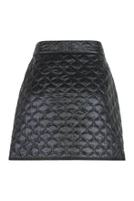 Load image into Gallery viewer, Padded Mini Skirt with Checked Quilting
