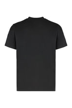 Load image into Gallery viewer, Black cotton t-shirt with print
