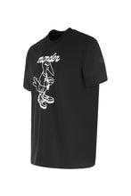 Load image into Gallery viewer, Black cotton t-shirt with print
