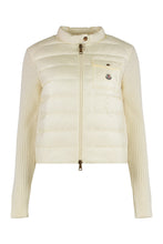 Load image into Gallery viewer, Padded cardigan in wool with zip
