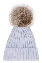Load image into Gallery viewer, Ribbed pom-pom beanie
