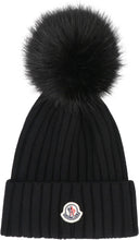 Load image into Gallery viewer, Ribbed pom-pom beanie
