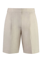 Load image into Gallery viewer, Cotton and linen bermuda-shorts

