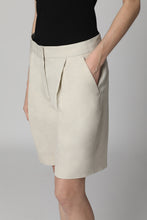 Load image into Gallery viewer, Cotton and linen bermuda-shorts

