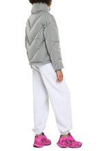 Load image into Gallery viewer, Imeldine iridescent effect nylon down jacket
