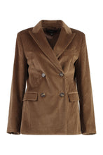 Load image into Gallery viewer, Katanga double-breasted corduroy jacket
