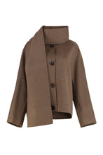Load image into Gallery viewer, Double wool crop jacket
