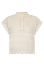 Load image into Gallery viewer, Cotton blouse with embroidery
