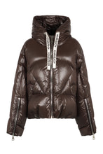 Load image into Gallery viewer, Khris Shiny hooded down jacket
