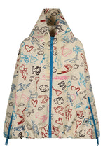 Load image into Gallery viewer, Khris Windbreaker Graffiti techno fabric jacket
