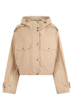 Load image into Gallery viewer, Poppy jacket made of cotton blend with hood
