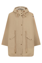 Load image into Gallery viewer, Coat with hood in blended cotton
