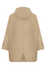 Load image into Gallery viewer, Coat with hood in blended cotton
