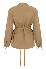 Load image into Gallery viewer, Cotton jacket with belt
