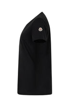 Load image into Gallery viewer, Cotton jersey T-shirt with logo patch black
