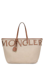 Load image into Gallery viewer, Tote bag with leather inserts
