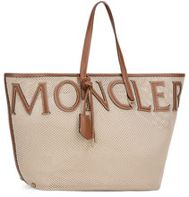 Load image into Gallery viewer, Tote bag with leather inserts
