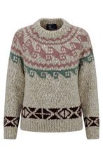 Load image into Gallery viewer, Sweater made of wool and alpaca with geometric pattern
